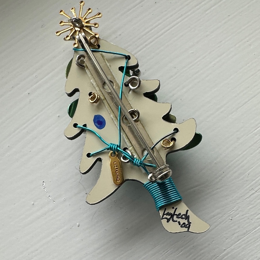 Liztech Liz Tech Holiday Christmas Tree Brooch - Picture 3 of 6